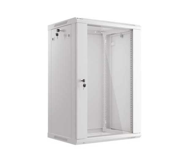 Lanberg Wisząca 19" 18U 600x450mm jednosekcyjna (szara) - 455399 - zdjęcie 3